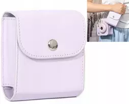 LOVEINSTANT Fotoalbumo dėklas, skirtas Fujifilm Instax Square ir Mini nuotraukoms – Violetinė, 64 nuotraukos