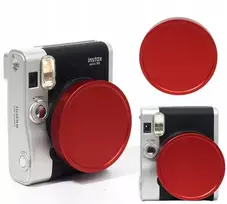 LOVEINSTANT Apsauginis objektyvo gaubtas Fujifilm Instax Mini 90 - Raudonas