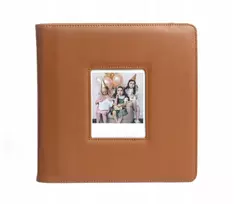 LOVEINSTANT Fotoalbumas 288 nuotraukoms, Suderinamas su Fuji Instax Wide 400/300, Polaroid 600/Now, Rudas