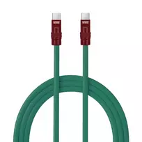 Newell USB-C į USB-C laidas 100W 2m Silikoninis Žalia-Burgundiška