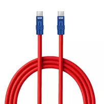 Newell USB-C į USB-C laidas 100W 2m Silikoninis Raudonai-Tamsiai Mėlynas
