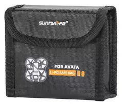 SUNNYLIFE Apsauginis dėklas 2x DJI Avata baterijoms - EVA kietas korpusas, juoda