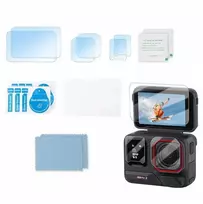 SUNNYLIFE Apsaugos rinkinys 6x objektyvo apsauga + 2x ekrano apsauga, skirta Insta360 Ace Pro 2 fotoaparatui BHM917