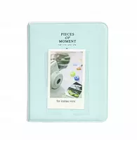 LOVEINSTANT Fotoalbumas 64 nuotraukoms, skirtas Fuji Instax Mini 13 12 11 40 41 99 Evo Link / Žalias