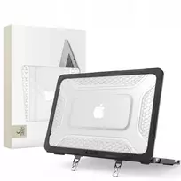 Tech-Protect Kevlar Pro MacBook Neo 13 2026 Matte Black/Clear Protective Laptop Case