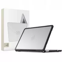 Tech-Protect Velar MacBook Neo 13 2026 Hard Shell Case Black/Matte Clear