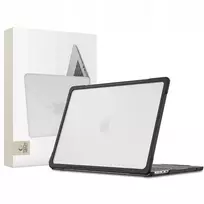 Tech-Protect Velar Hard Shell Case, MacBook Air 15 M2-M5 2023-2026, juoda/matinė skaidri