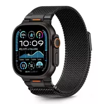 Tech-Protect Milano Vanguard for Apple Watch 8 / 9 / 10 / 11 / SE / Ultra (44 / 45 / 46 / 49 mm) Black