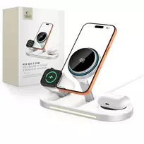 TECH-PROTECT A51 ARCTICBOOST 3-in-1 Magnetic MagSafe Wireless Charger 25W Qi2.2 White