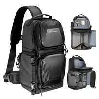 K&F Concept Sling Camera Bag 10L Crossbody DSLR Camera Bag Black KF13.176