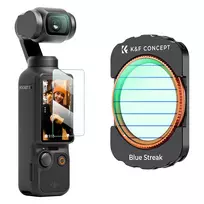 KF Filtr Blue Streak Anamorphic Filter + Tempered Glass Screen Protector 2-in-1 for DJI Osmo Pocket 3 / 4
