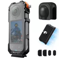 KF Protective Frame Mount Cage su 2x 1/4 colio-20 sriegiais ir GoPro laikikliu, skirta Insta360 X5 / Kf31.182
