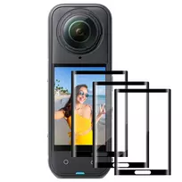 3x Grūdinto stiklo ekrano apsauga, skirta Insta360 X4 / X5 - KF31.184
