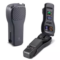 KF kietas PC apsauginis dėklas DJI Osmo Pocket 3/4 su dirželiu - Juodas