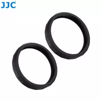 JJC 2x Silikoniniai objektyvo apsauginiai žiedai, skirti DJI Osmo Action 5 Pro / 4 / 3 (juodi)