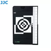 JJC 2-in-1 pilka kortelė + fokusavimo kalibravimo diagrama automatinio fokusavimo reguliavimui
