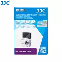 JJC GSP-GO3 Grūdinto stiklo ekrano ir objektyvo apsaugų rinkinys, skirtas „Insta360 GO 3“