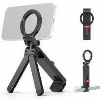 ULANZI MA88 MagSafe Metal Hand Grip, Desktop Stand & Tripod Mount for iPhone 12/13/14/15/16 Series, Aluminum Alloy, 360° Swivel, Cold Shoe & 1/4 inch-20 Thread, Space Gray