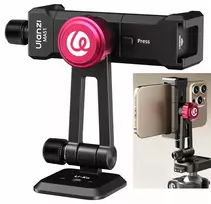 ULANZI MA51 F38 Quick Release Phone Clamp Mount with Cold Shoe, Aluminum Alloy, Black