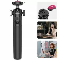 ULANZI MT90 2-in-1 Tripod Selfie Stick with Quick Release for Smartphone and Camera, Black