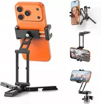 ULANZI SK29 Magic Arm Phone Tripod Mount su Arca-Swiss greito atleidimo plokštele, 1/4 colio sriegiu, Cold Shoe, juodas