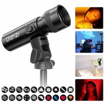 ULANZI LM01 10W LED prožektorius su gobo ir spalvų filtrais, priartinimu ir efektais