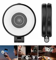 ULANZI LM21 MagSafe LED Video Light, 60 LEDs, 2500K-9000K, USB-C, Black