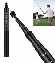 Ulanzi VL02 Anglies Pluošto Selfie Lazda / Monopodas 2.7m su Telefono Laikikliu ir GoPro Adapteriu