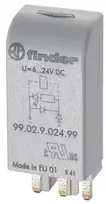 Finder LED žalios spalvos indikatoriaus modulis su diodu 6-24 VDC 95 serijos relių lizdams 99.02.9.024.99