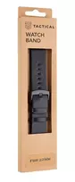 Tactical Leather Band 22mm juodas odinis laikrodžio dirželis