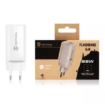 Tactical Adapter FlashBang GaN White 65W USB-C Charger