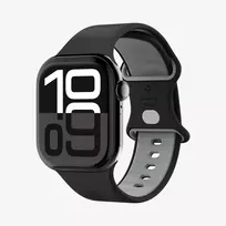 Spigen Nano Pop Band, skirtas Apple Watch 6/7/8/9/10/11/SE/SE 3/Ultra 1/Ultra 2/Ultra 3 (44/45/46/49 mm), juoda
