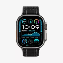 SPIGEN WBF0 Dirželis Apple Watch 8 / 9 / 10 / 11 / SE / Ultra (44 / 45 / 46 / 49 mm) Juodas