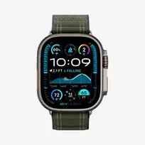 SPIGEN Rugged Armor Pro Apple Watch dirželis su integruotu dėklu, skirtas Apple Watch Ultra 2/Ultra/SE 2/SE/Series 9/8/7/6/5/4 (44/45/46/49 mm) – žalias