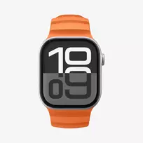 Spigen WBS2 Apple Watch dirželis su integruotu dėklu, skirtas Apple Watch 8/9/10/11/SE/Ultra (44/45/46/49 mm), oranžinis