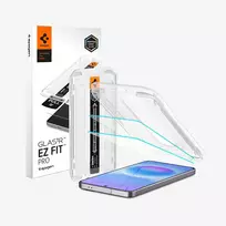 Spigen Glas.tR EZ Fit Pro 2-Pack Grūdinto Stiklo Ekrano Apsauga, skirta Samsung Galaxy A57 5G, Skaidri