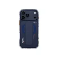 Skinarma Haxa Magnetinis Įkrovimo + Griebimo Stovo Dėklas, skirtas Apple iPhone 17 Pro Max, Mėlynas