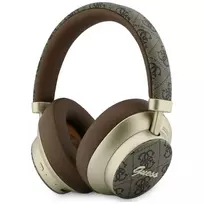 Guess GUE005457 Ausinės „Over-Ear“ su Bluetooth, ENC, Ruda, Auksinis Script Metal Dizainas