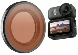SUNNYLIFE 2-in-1 Hybrid ND32 + CPL filtras, skirtas DJI Osmo Nano, su dėklu