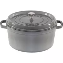 STAUB La Cocotte 28 cm apvalus ketaus puodas, grafito pilka