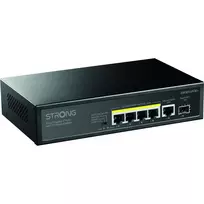 Strong SW5011POE+ 8 prievadų Gigabit PoE+ komutatorius, 120W biudžetas, metalinis, be ventiliatoriaus