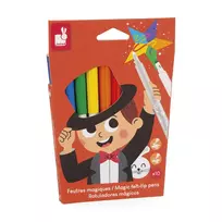 Janod Magic spalvas keičiantys flomasteriai, 10 spalvų