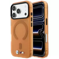 BMW M IML Frosted Metal Logo & Trims MagSafe dėklas, skirtas iPhone 18 Pro / 17 Pro - oranžinis