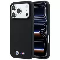 BMW M Quadrille Kevlar Metal Logo MagSafe dėklas, skirtas iPhone 18 Pro / 17 Pro - juodas