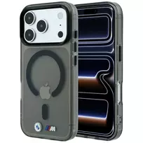 BMW M IML blizgus metalinis logotipas ir apdaila MagSafe dėklas, skirtas iPhone 18 Pro / 17 Pro - juodas