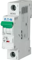 EATON PXL-C6/1 6A 1 poliaus C kreivės miniatiūrinis grandinės pertraukiklis (MCB), 10 kA, DIN bėgelis