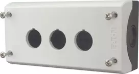 Eaton M22-I3 paviršinio montavimo korpusas, 3 angos, pilkas RAL 7035, IP66/IP67/IP69K, 80x153x56mm