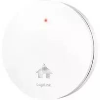 LogiLink SC0019 Ultra-Plokščias Dūmų Detektorius, 10 Metų Baterija, VdS Patvirtintas, Baltas