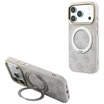 Guess Ring Stand 360 4G Classic Logo MagSafe dėklas, skirtas iPhone 18 Pro Max / 17 Pro Max - rožinis