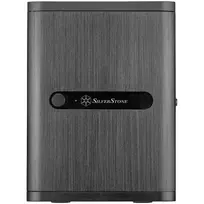 SilverStone Technology SST-CS240 juodos spalvos Mini-ITX NAS korpusas su 4 karštai keičiamais lizdais